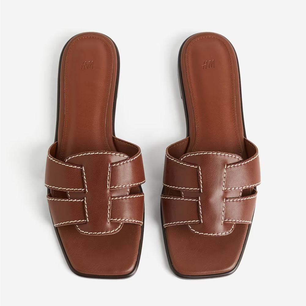 NEW Brown Slide Sandals